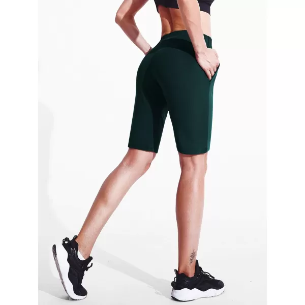 imageNELEUS Womens Lightweight Running Shorts Workout Athletic Short for Yoga with Pocket9054 3 Pack  blackGreyBlackish Green