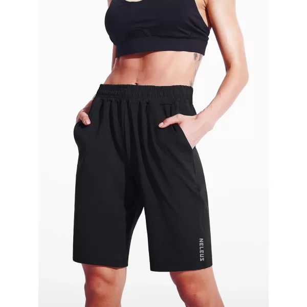 imageNELEUS Womens Lightweight Running Shorts Workout Athletic Short for Yoga with Pocket9054 3 Pack blackBlackBlack