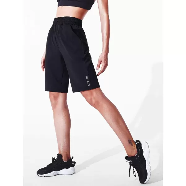 imageNELEUS Womens Lightweight Running Shorts Workout Athletic Short for Yoga with Pocket9054 3 Pack blackGreyWhite