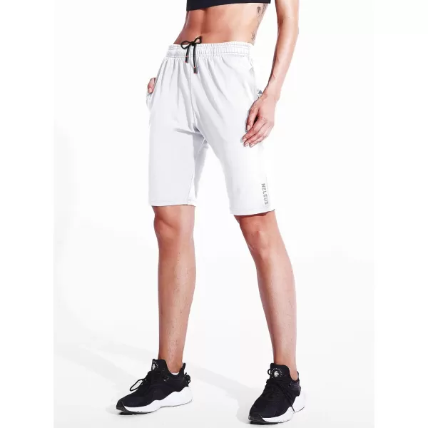 imageNELEUS Womens Lightweight Running Shorts Workout Athletic Short for Yoga with Pocket9054 3 Pack blackGreyWhite