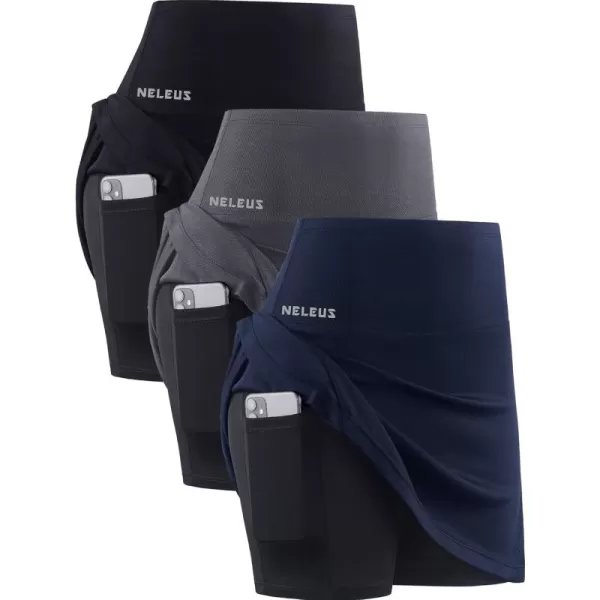 Skirts: Black/Grey/Navy Blue 3 Pack