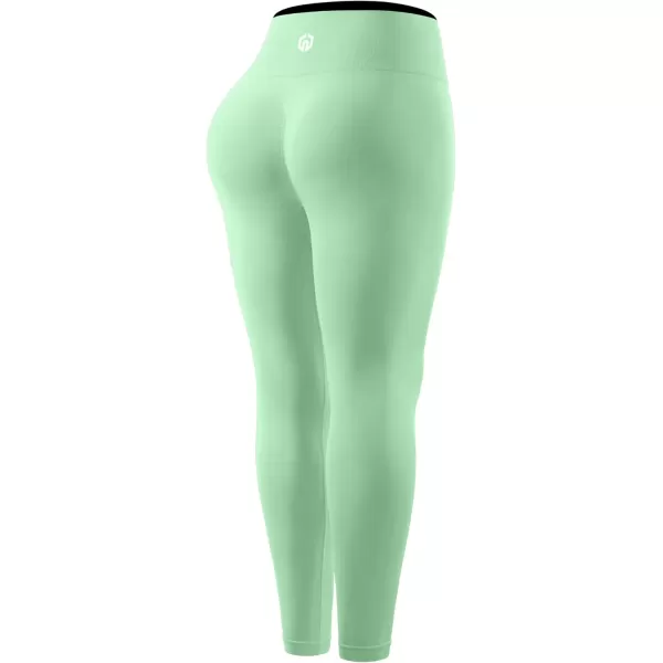 imageNELEUS Workout ShortsLegging for Women Scrunch Seamless Soft High Waist Gym ShortsPantsQ1155 1 Pack green