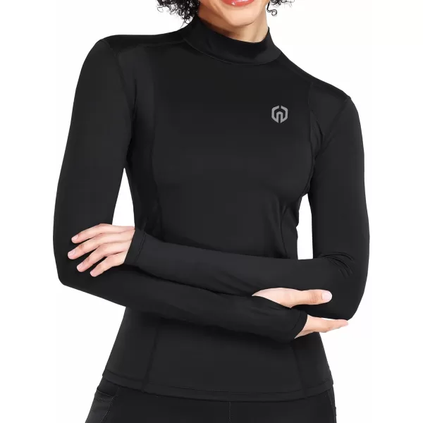 imageNELEUS Womens 3 Pack Athletic Compression Long Sleeve T Shirt Dry Fit05 BlackBlackBlack 3 Pack