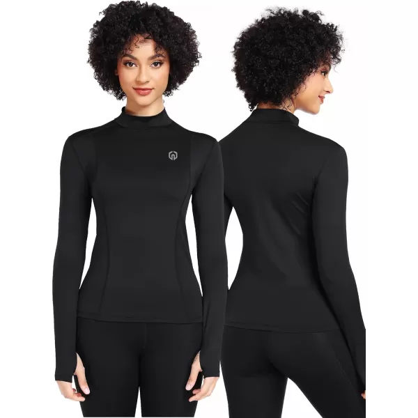 imageNELEUS Womens 3 Pack Athletic Compression Long Sleeve T Shirt Dry Fit05 BlackBlackBlack 3 Pack