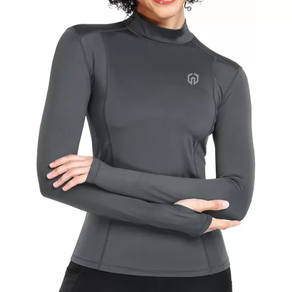 imageNELEUS Womens 3 Pack Athletic Compression Long Sleeve T Shirt Dry Fit05 BlackGreyWhite 3 Pack