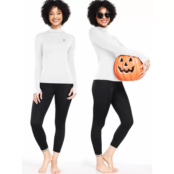 imageNELEUS Womens 3 Pack Athletic Compression Long Sleeve T Shirt Dry Fit05 BlackNavy BlueWhite 3 Pack