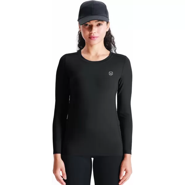 imageNELEUS Womens 3 Pack Athletic Compression Long Sleeve T Shirt Dry Fit8075 BlackBlackBlack 3 Pack