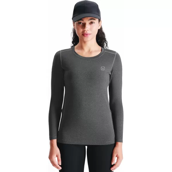 imageNELEUS Womens 3 Pack Athletic Compression Long Sleeve T Shirt Dry Fit8075 BlackGreyNavy Blue 3 Pack