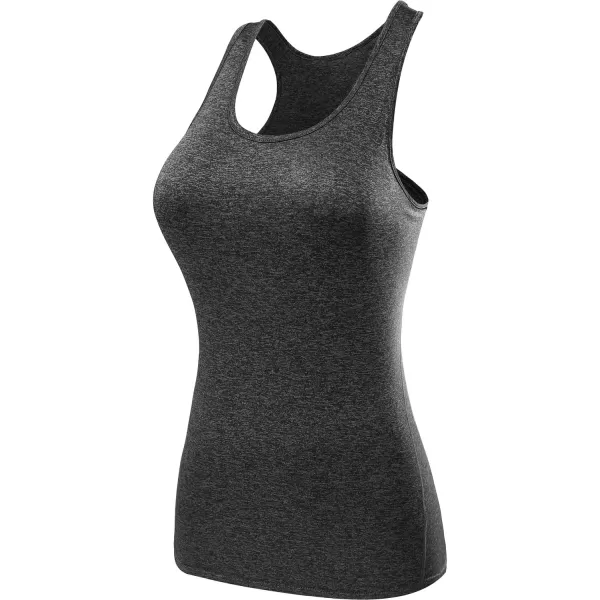 imageNELEUS Womens 3 Pack Compression Base Layer Dry Fit Tank Top04 3 Pack Black grey white