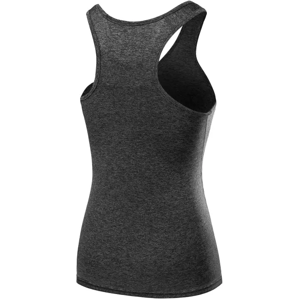 imageNELEUS Womens 3 Pack Compression Base Layer Dry Fit Tank Top04 3 Pack Black grey white