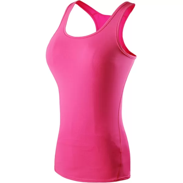 imageNELEUS Womens 3 Pack Compression Base Layer Dry Fit Tank Top04 3 Packblue rose black