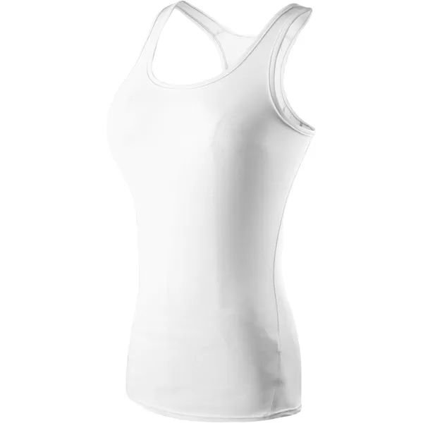 imageNELEUS Womens 3 Pack Compression Base Layer Dry Fit Tank Top04 3 Packblue white black