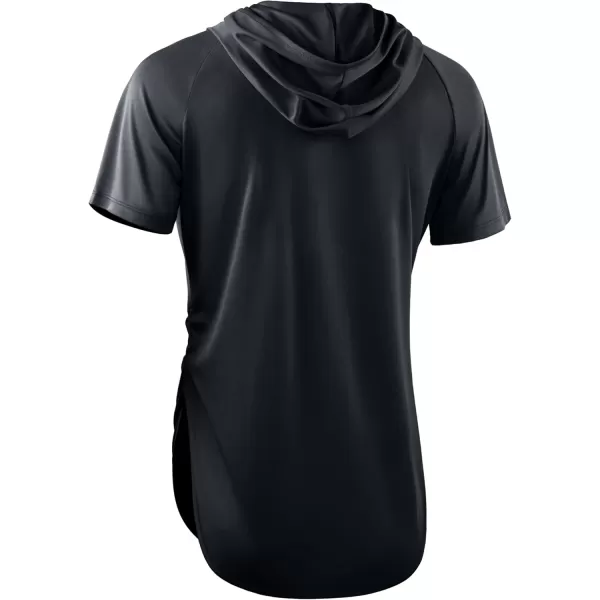 imageNELEUS Womens Sun Protection Running Shirts Workout Athletic Shirts with Hoods8104 BlackBlackBlack 3 Pack