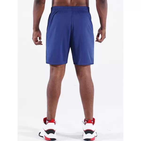 imageNELEUS Mens 7 inch Lightweight Workout Running Shorts with Pockets6083 3 Pack blackBlueRed