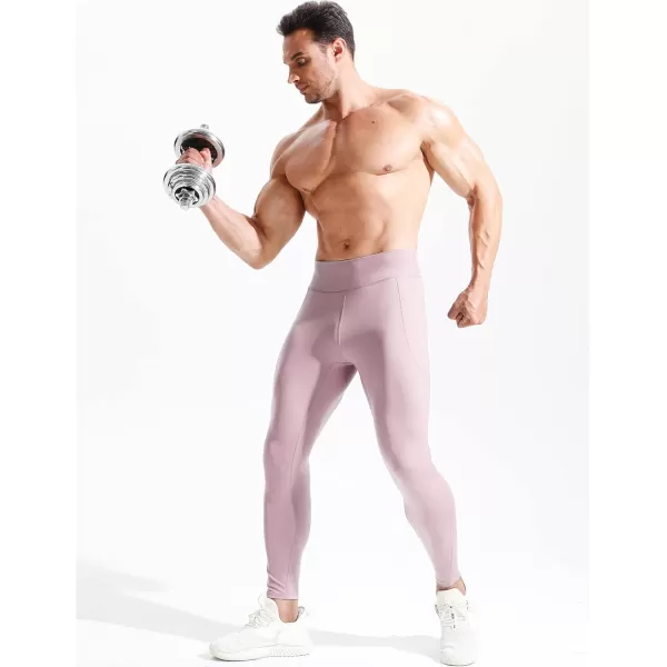 imageNELEUS Mens Compression Baselayer Running Tights Gym Leggings with Pockets6108 Light BlueLight GreenPink 3 Pack