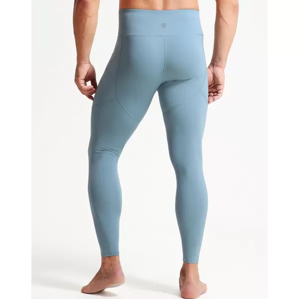 imageNELEUS Mens Compression Baselayer Running Tights Gym Leggings with Pockets6124 BlackLight Blue 2 Pack