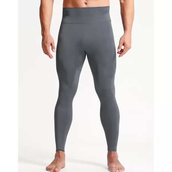 imageNELEUS Mens Compression Baselayer Running Tights Gym Leggings with Pockets6125 BlackGrey 2 Pack