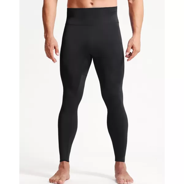 imageNELEUS Mens Compression Baselayer Running Tights Gym Leggings with Pockets6125 BlackGreygreen 2 Pack