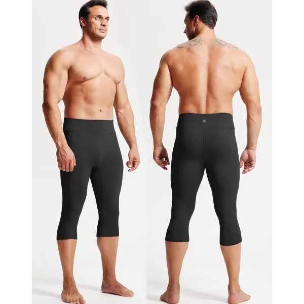 imageNELEUS Mens Dry Fit Compression Pants Workout Running Leggings6120 BlackPinkLight Green 3 Pack