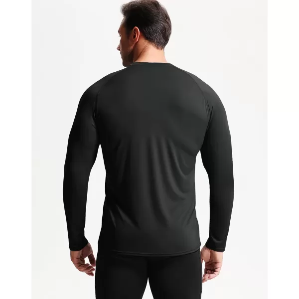 imageNELEUS Mens Dry Fit Long Sleeve Athletic Running Shirts5060 BlackBlackBlack 3 Pack