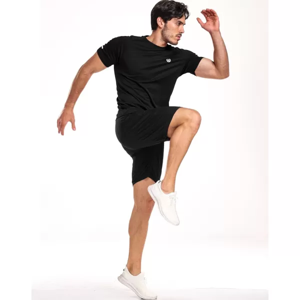 imageNELEUS Mens Dry Fit Mesh Athletic Shirts5016 BlackBlackBlack