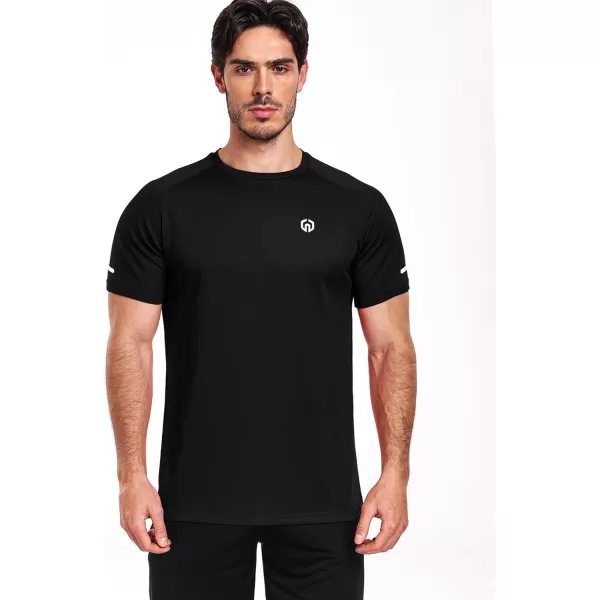 imageNELEUS Mens Dry Fit Mesh Athletic Shirts5016 BlackBlackBlack