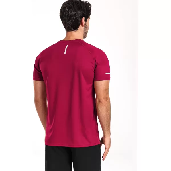 imageNELEUS Mens Dry Fit Mesh Athletic Shirts5016 BlackGreyRed