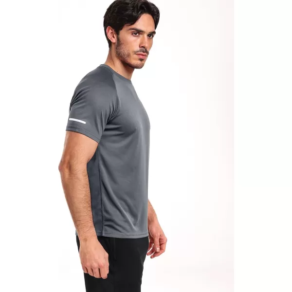 imageNELEUS Mens Dry Fit Mesh Athletic Shirts5016 BlackGreyWhite