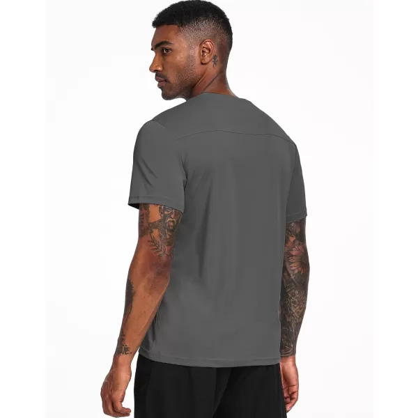 imageNELEUS Mens Dry Fit Mesh Athletic Shirts5017 Dark GreyDark GreyDark Grey