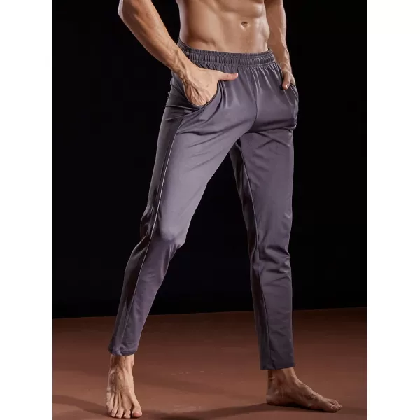 imageNELEUS Mens Workout Athletic Running Tapered Pants7006 One Piece Ofgrey