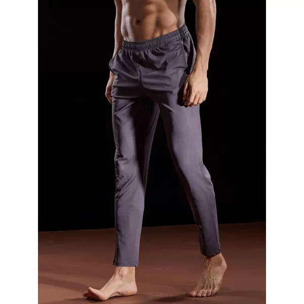 imageNELEUS Mens Workout Athletic Running Tapered Pants7006 One Piece Ofgrey