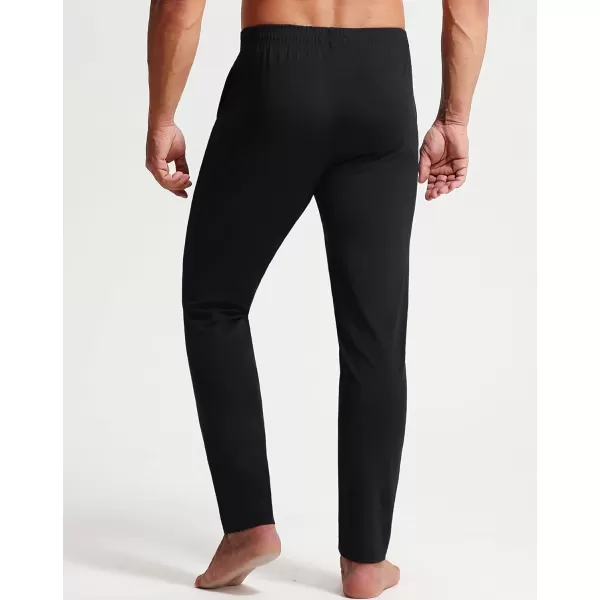 imageNELEUS Mens Workout Athletic Running Tapered Pants7016 BlackGrey 2 Pack