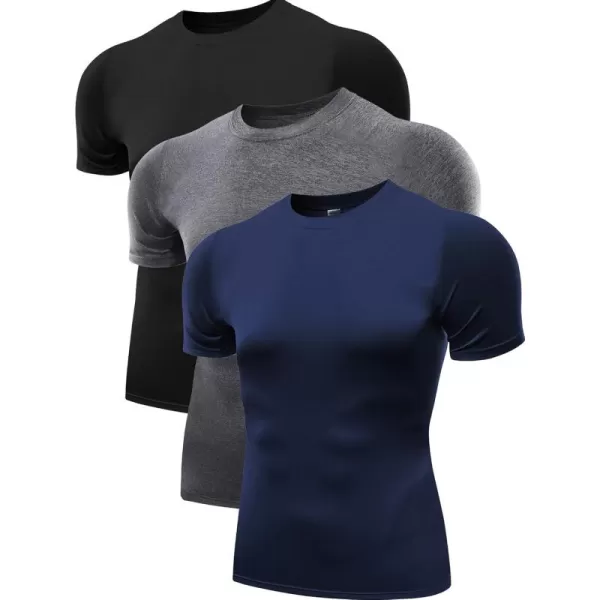 5011# 3 Pack: Black grey navy Blue
