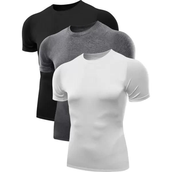 5011# 3 Pack: Black grey white