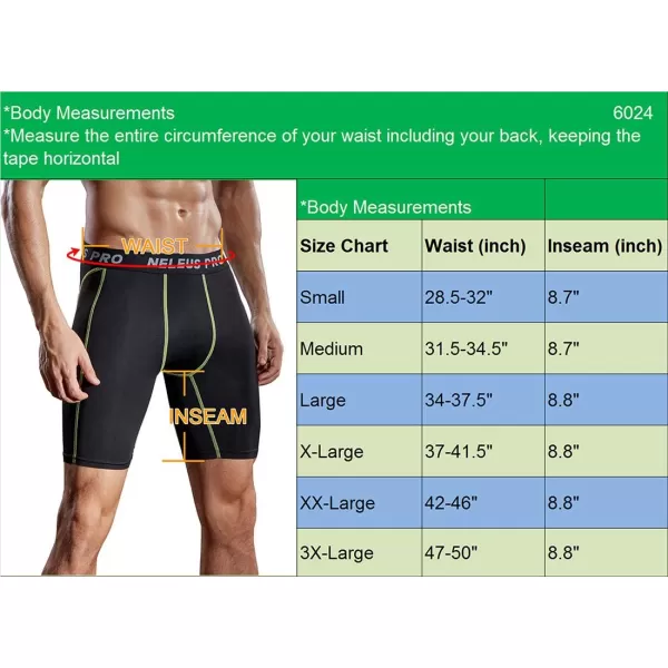 imageNELEUS 3 or 6 Pack Compression Shorts for Men Spandex Sport Shorts Running Athletic Workout Performance Baselayer Underwear047 BlueRedGreen 3 Pack