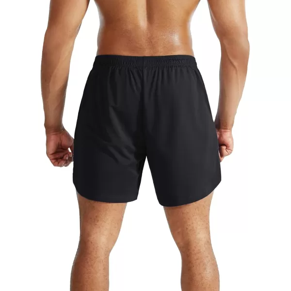 imageNELEUS Mens 2 in 1 Running Shorts with LinerDry Fit Workout Shorts with Pockets6070 BlackBlack 2 Pack