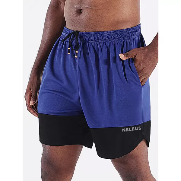 imageNELEUS Mens 2 in 1 Running Shorts with LinerDry Fit Workout Shorts with Pockets6094 BlackGreyBlue 3 Pack