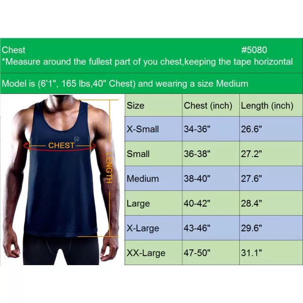 imageNELEUS Mens Workout Running Tank Top Sleeveless Gym Athletic Shirts5080 BlackGreyBlue 3 Pack