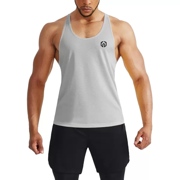 imageNELEUS Mens Workout Running Tank Top Sleeveless Gym Athletic Shirts5080 BlackGreyNavy Blue 3 Pack