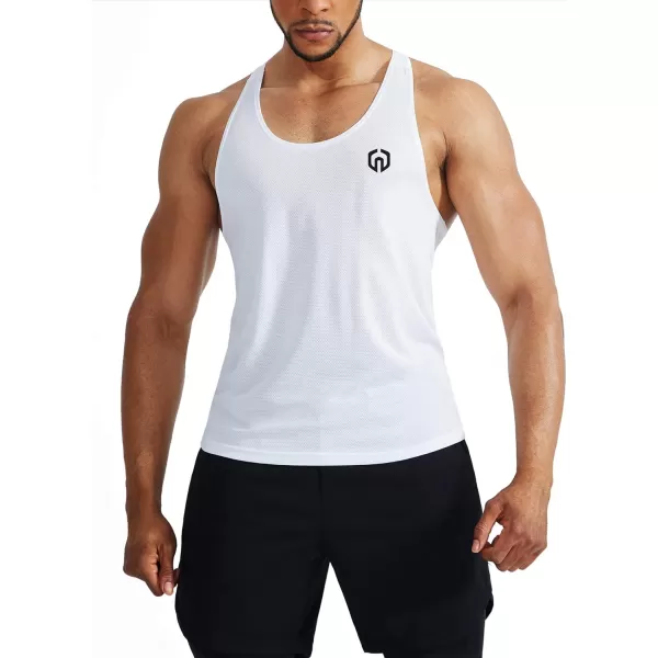 imageNELEUS Mens Workout Running Tank Top Sleeveless Gym Athletic Shirts5080 BlackGreyWhite 3 Pack