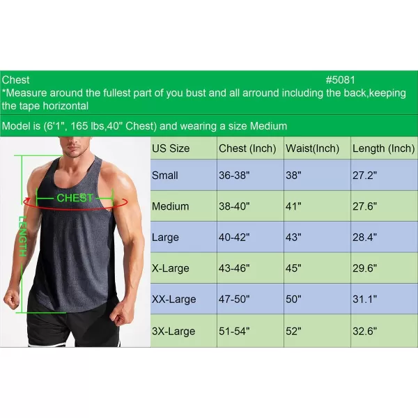 imageNELEUS Mens Workout Running Tank Top Sleeveless Gym Athletic Shirts5081 Dark Grey  3 Pack