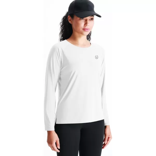 imageNELEUS Womens Athletic Workout Shirts Long Sleeve Running Yoga Tops8024 BlackGreyWhite 3 Pack