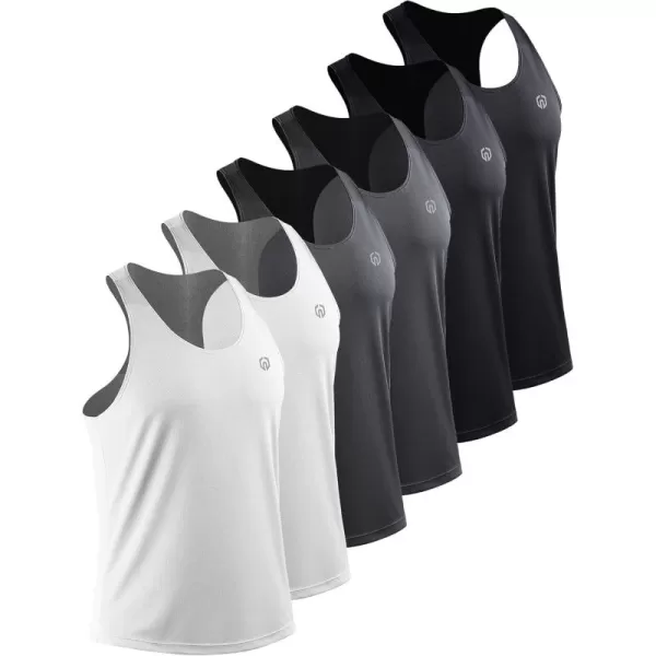 6 Pack/Black(2pcs) grey(2pcs) white(2pcs)