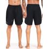 imageNELEUS 2 in 1 Athletic Shorts for Men with Pockets 9quot Dry Fit Workout Shorts with Liner6150 Black 4 Pack