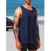imageNELEUS 4 Pack Mens Gym Shirts Sleeveless Athletic Workout Tank Tops0175 Black  Grey  Navy Blue  White 4 Pack