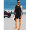 imageNELEUS 4 Pack Mens Gym Shirts Sleeveless Athletic Workout Tank Tops0175 Black  Grey  Navy Blue  White 4 Pack