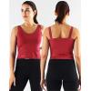 imageNELEUS Womens 3 Pack Athletic Compression Tank Top with Sport Bra Running Shirt8200 BlackGreyRed