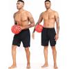 imageNELEUS 2 in 1 Athletic Shorts for Men with Pockets 9quot Dry Fit Workout Shorts with Liner6150 Black 1 Pack