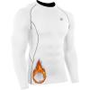 imageNELEUS Mens 3 Pack Dry Fit Long Sleeve Compression Shirts Workout Running Shirts5030 White white white 3 Pack