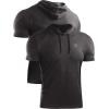 imageNELEUS Mens Dry Fit Performance Athletic Shirt with HoodsNavy